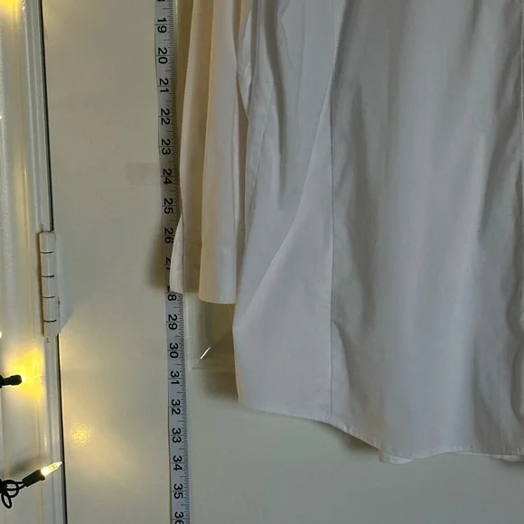 XL- Chico's Crisp White Tunic/Shirt - Picture 3 of 9